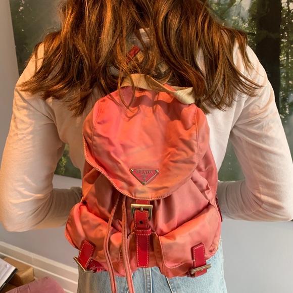 Prada nylon pink small backpack - Picture 5 of 7
